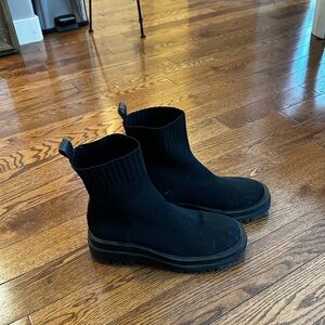 Black sock boots